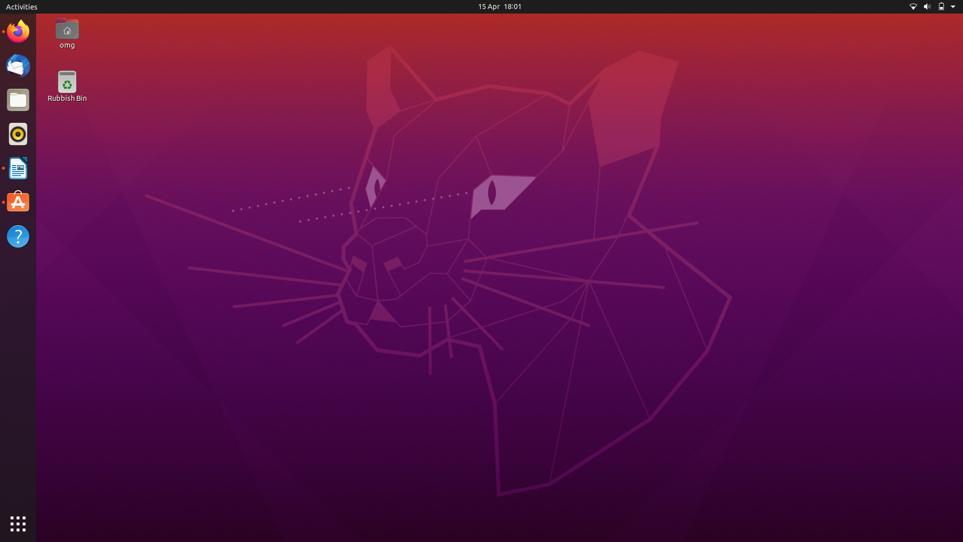 Men ak kisa entèfas Linux (Ubuntu) a sanble 